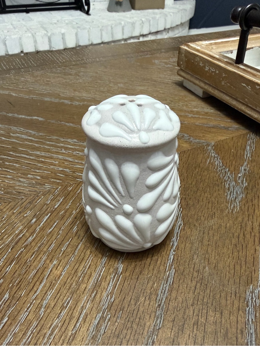 Talavera Ceramic Salt Shaker Handmade and Painted